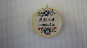 Seid nett zueinanderen